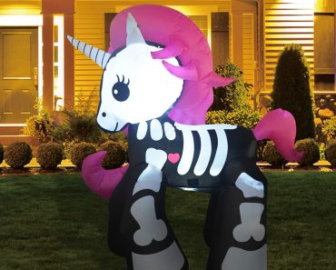 Halloween Inflatables Outdoor Skeleton Unicorn – Only $59.99!