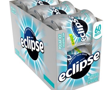 Eclipse Polar Ice Sugar Free Gum, 60 Count (Pack of 6) – Only $12.59!