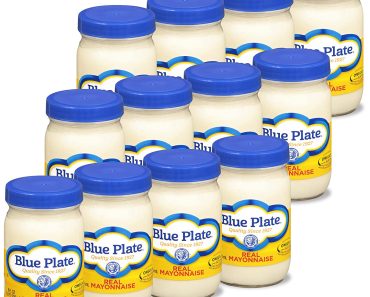 Blue Plate Real Mayonnaise, 8 Ounce Jar (Pack of 12) – Only $7.3.8!