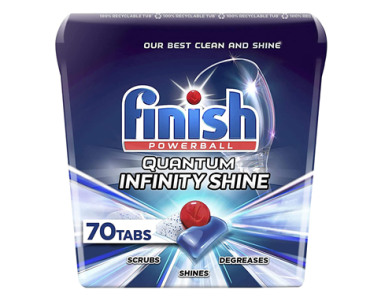 Finish Quantum Infinity Shine – 70 Count Powerball Dishwasher Detergent – Just $11.64!