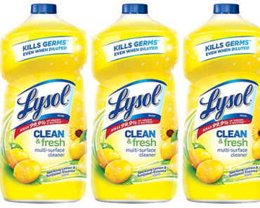 Lysol Clean & Fresh Multi-Surface Cleaner – 40oz – 3-Pack – Just $7.93!