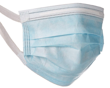50-Count 3-Ply Disposable Face Masks w/ Pullout Comfort Earloop – Just $1.69!