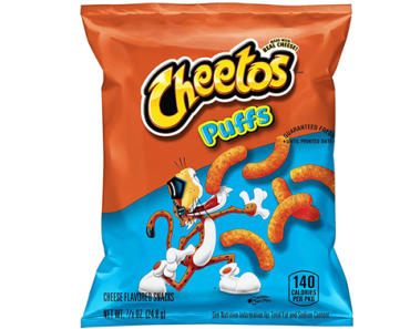 Cheetos Puffs Cheese Flavored Snacks, 0.875 Ounce, Pack of 40 – Just $10.18!
