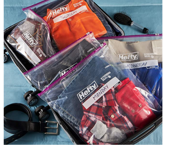 Hefty Slider Jumbo Storage Bags, 2.5 Gallon Size, 12 Count Only $2.79 Shipped!