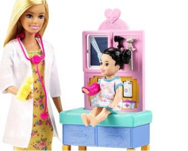 Barbie Pediatrician Playset, Blonde Doll Only $12.21!