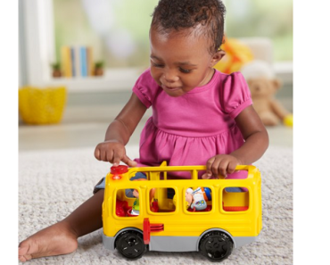 Little People Sit With Me School Bus with Lights, Sounds & Songs Only $9.97!