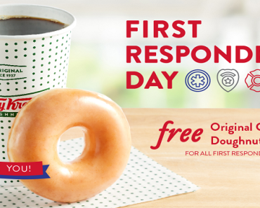 FREE Glazed Doughnut & Coffee for First Responders Oct 28th!