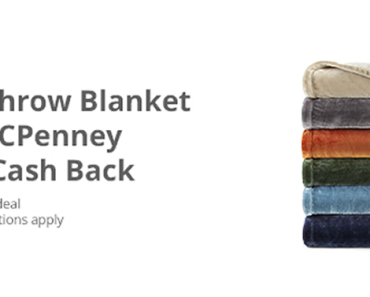Awesome Freebie! Get a FREE Throw Blanket at JCPenney from TopCashBack!