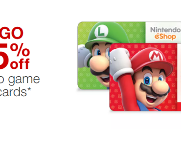 Target: Video Game Gift Cards Buy 1, Get 1 15% off! Today Only!