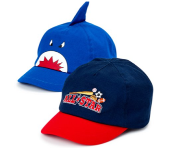 Wonder Nation Baseball Hats for Toddler Boys, 2-Pack Only $4! (Reg. $12.50)