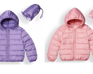 Little Girls Water-resistant Packable Pals Jacket Only $14! (Reg. $40) Choose From 6 Colors!