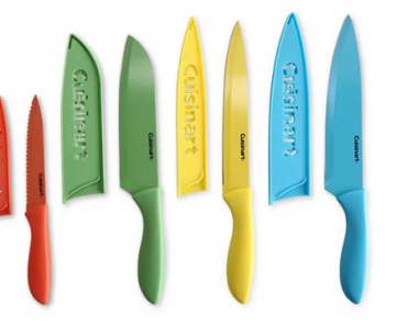 Cuisinart 10-Pc. Ceramic-Coated Cutlery Set with Blade Guards Only $13.99! (Reg. $40)