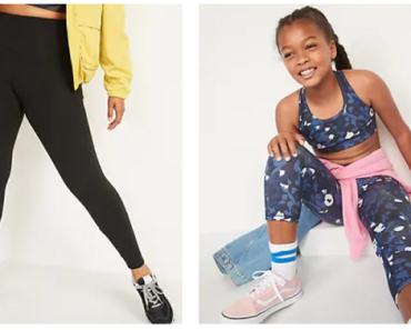 Old Navy: Women’s Athletic Leggings Only $10 & Girls Only $8! Today Only!