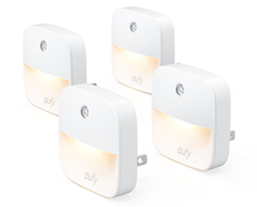 Plug-In Warm White LED Nightlight, Dusk-To-Dawn Sensor – 4-pack – Just $10.79!