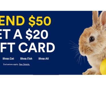 Petco: FREE $20 eGift Card with $50 Purchase! BETTER THAN BLACK FRIDAY!