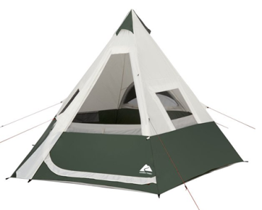 Ozark Trail 7-Person 1-Room Teepee Tent, with Vented Rear Window – Just $69.00!