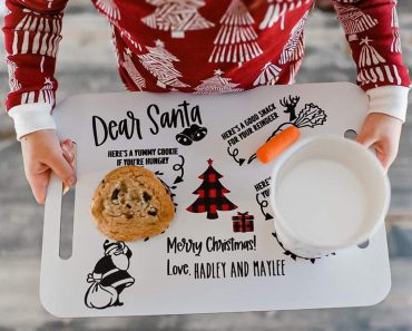 Personalized Santa’s Milk and Cookie Tray – Only $22.99!
