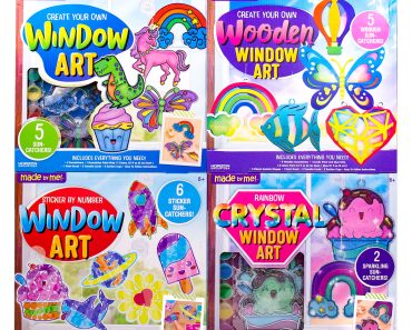 Make By Me 4 Window Art Creations Activity Art Kit (60 Pieces) Only $10.00! (Reg $25)