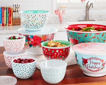 The Pioneer Woman Cheerful Rose 18-Piece Melamine Bowl Set – Only $28.88!