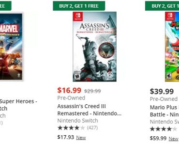 Game Stop: Buy 2 Get 1 FREE on Pre-Owned Games!