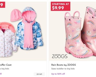 Zulily: Kids Puffer Coats Only $16.99 + Rain Boots by ZOOGS Starting at $9.99!