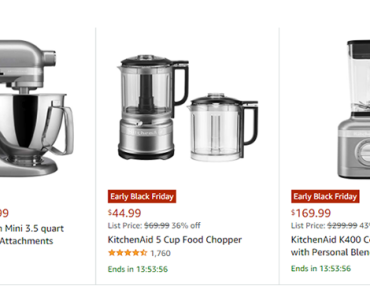 KitchenAid Mixer, Food Chopper or Blender! Amazon Early Black Friday!