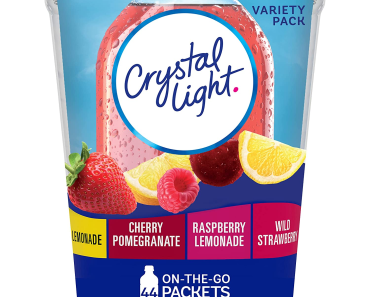 Crystal Light Variety Pack Drink Mix (44 On-The-Go Packets) – Only $4.44 Shipped!