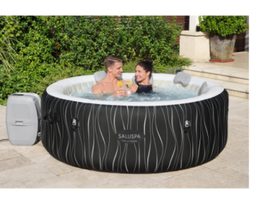 SaluSpa Hollywood AirJet Inflatable Hot Tub Spa with LED Lights 4-6 person Only $298 Shipped!