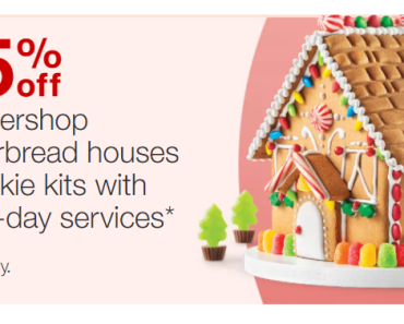 Target: Take 25% off Holiday Houses & Cookie Decorating Kits with Same Day Service! Today Only Deal!