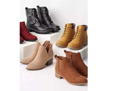 Kohl’s Black Friday Deals! Earn $15 Kohl’s Cash! 15% Off! Today 11/5 Only! SO Boots and Shoes for Women – Just $16.99!