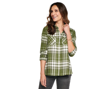 Kohl’s Black Friday Deals! Earn $15 Kohl’s Cash! 15% Off! Today 11/5 Only! Women’s Croft & Barrow The Extra Soft Plaid Flannel Shirt – Just $8.49!