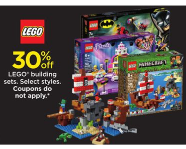 30% Off Select Lego Building Sets! KOHL’S BLACK FRIDAY SALE ENDS TONIGHT!