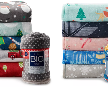 The Big One Oversized Supersoft Plush Throw – Just $8.49! KOHL’S BLACK FRIDAY SALE ENDS TONIGHT!