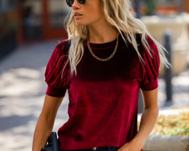 Short Puff Sleeve Top (3 Colors) Only $24.99 Shipped! (Reg. $50)