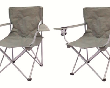 Ozark Trail Quad Folding Camp Chair 2-pack w/ mesh cup holder Only $9.98! (Reg. $22.44)