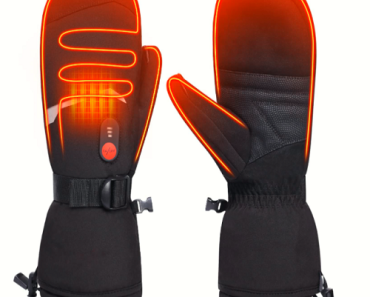 Rechargeable Electric Winter Waterproof Heated Gloves Only $36.75 with coupon and code! (Reg. $104.99)