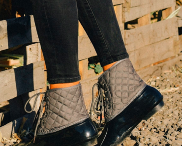 Darling Two-Tone Quilted Boots Only $49.99 Shipped! (Reg. $100)