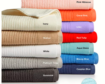Martha Stewart Collection 27″ x 52″ Quick Dry Reversible Bath Towel Only $4.80! (Reg. $16)