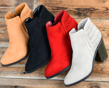 Darling Woven Stacked Heel Booties Only $46.99 Shipped! (Reg. $89.99)