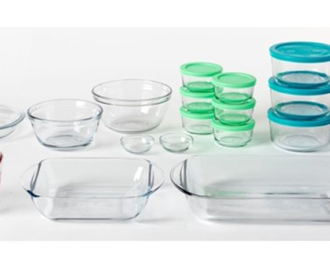 Anchor Hocking Clear Glass Bakeware, Storage and Prep Set with Lids, 32 Piece Set – Just $20.00! Walmart Black Friday Deal!