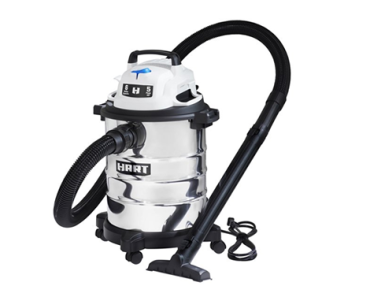 HART 6 Gallon Stainless Steel 5HP Wet/Dry Vacuum – Just $29.00!