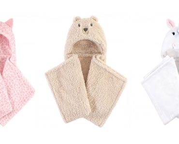 Baby Hooded Animal Plush Blankets Starting at $5.86! (Reg $14)