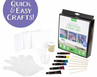 Crayola Signature Paint-Pour Canvas Art Kit Only $8.10! (Reg $17.99)