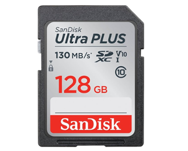 SanDisk Ultra PLUS 128GB SDXC UHS-I Memory Card – Just $24.99!
