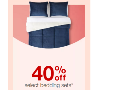 Target: Take 40% off Bedding Sets! Today Only!
