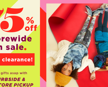 Old Navy: Take up to 75% off Including Clearance!