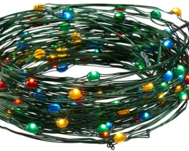 Holiday Time 8-Function LED Ultra-Slim Wire Light Set, Multi, 100 Count Only $4.43! (Reg. $10)