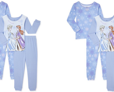 Disney Frozen 2 Exclusive Toddler Cotton Pajama Set, 4-Piece, Sizes 2T-5T Only $10!