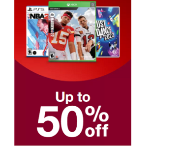 Target: Take up to 50% off on Video Games! Fun Holiday Gift!