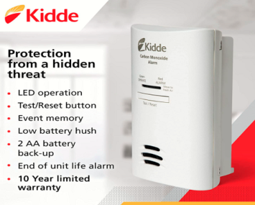 Kidde Carbon Monoxide Detector w/ a 10-year warranty Just $20.46!